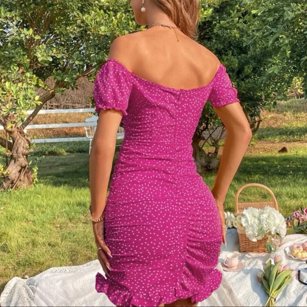 Pink Polka Dotted Dress - Picture 2 of 3